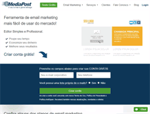 Tablet Screenshot of mediapost.com.br