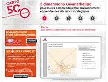 Tablet Screenshot of carto5c.mediapost.fr